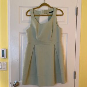Karen Millen Green Pleated Mini Dress